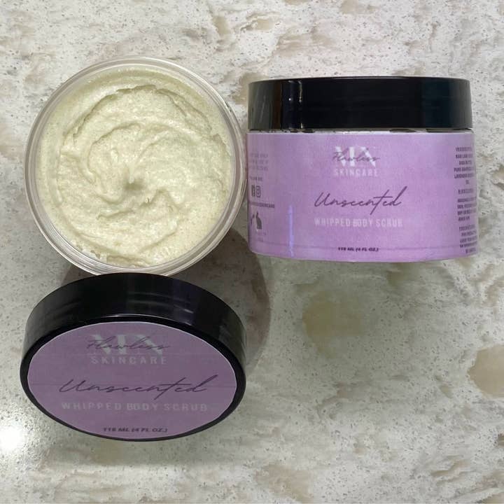 Unscented Scrub & Butter Set for wholesale by Monique Nicole Skincare