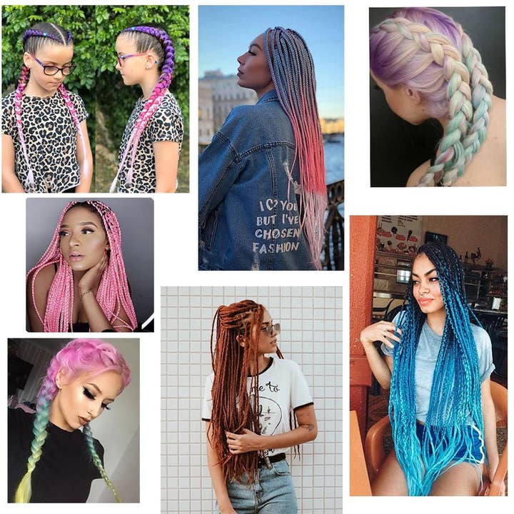 AK Brand - Wholesale Hair Extensions - Ombre Synthetic Braiding Hair Extensions for Box Braids33