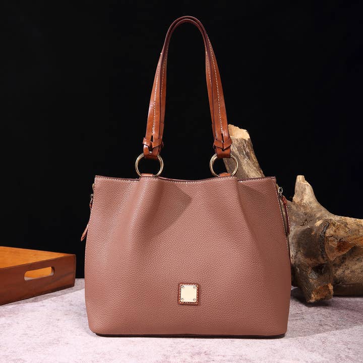 ACCITY - Wholesale Shoulder Bag - Women's - RETRO PEBBLE LITCHI GRAIN TEXTURE SHOULDER BAG_CWAB0926