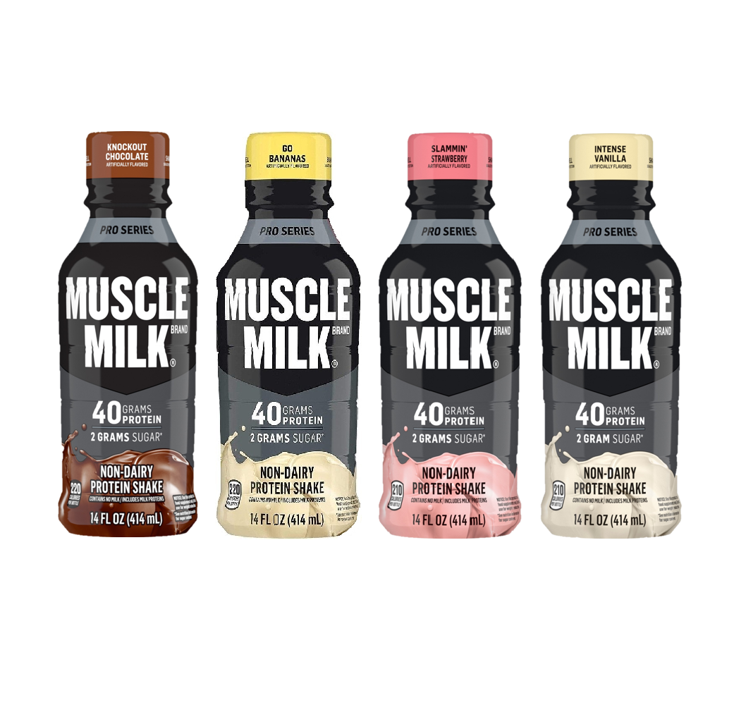 Muscle Milk Pro Series Non-Dairy Protein Shake Go Bananas Artificially  Flavored 14 Fl Oz Bottle, Beverages