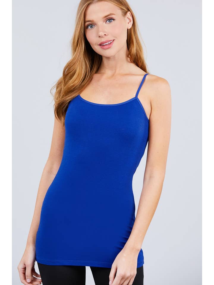 Active Basic | Active USA - Wholesale Camisole - Women's - Basic Tunic Cami w/adjustable Spaghetti Straps21