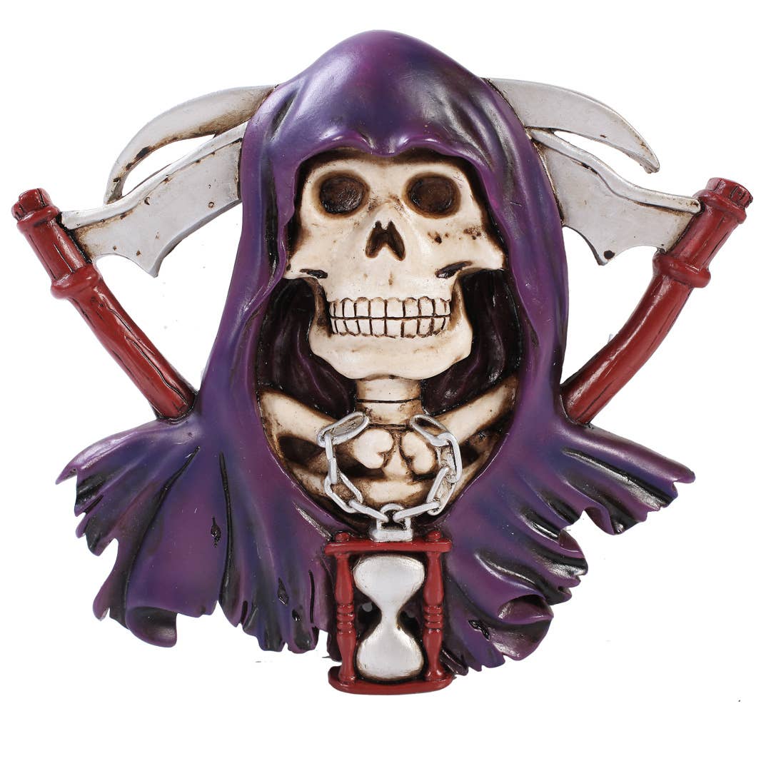 Pacific Trading - Wholesale Plaque - Skull Grim Reaper Plaque0