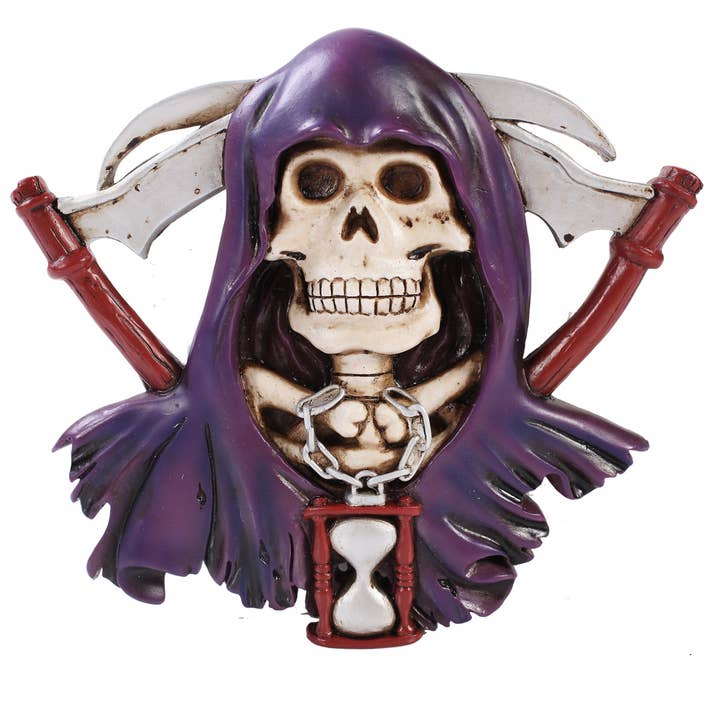 Pacific Trading - Wholesale Plaque - Skull Grim Reaper Plaque