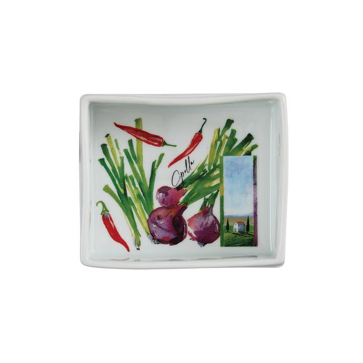 Rosanna - Wholesale Serving Tray - Antipasto Sfizioso Tray Onion (open stock) 4.75 x 4.25