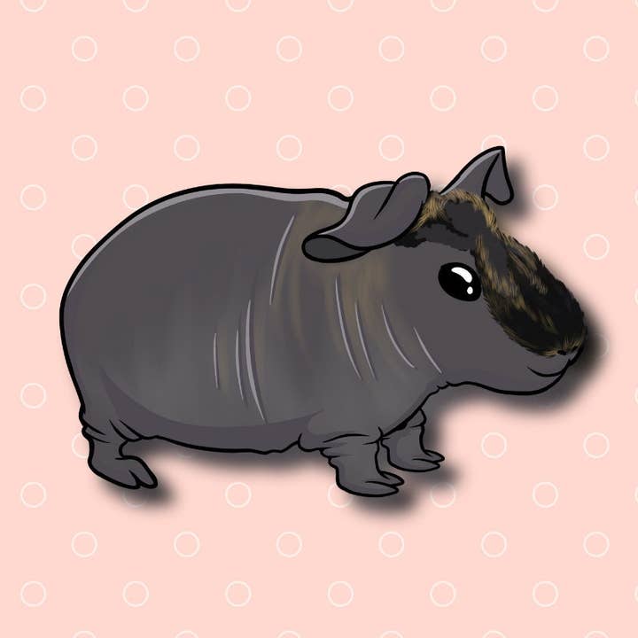 Autocollant Skinny Pig 2 pour la vente par Mega Kawaii Cuties