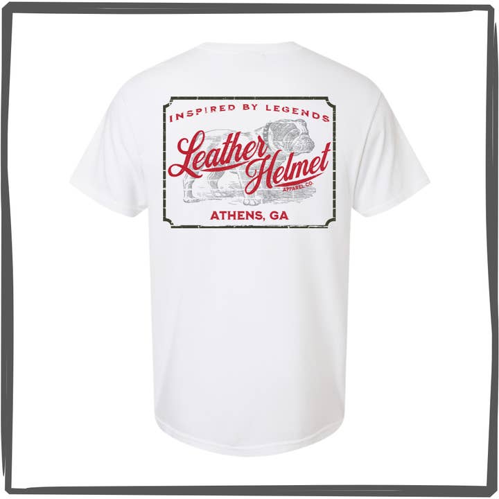 GA Brick Wall Sign T-shirt for wholesale by Leather Helmet Company