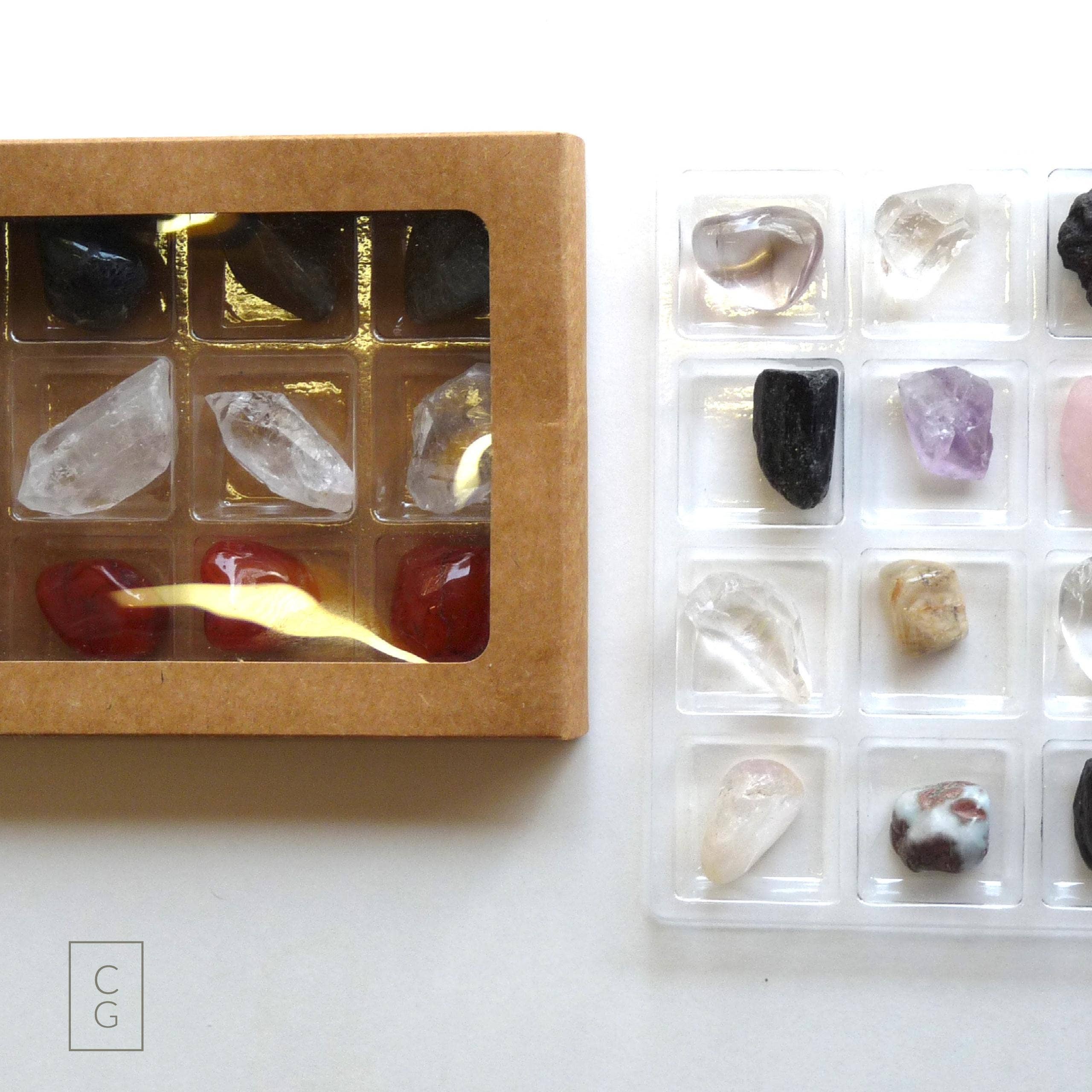 Crystal Grids – wholesale Spiritual stone/crystal – Angel Blessings - Rox Box - crystals and stones kit gift set8