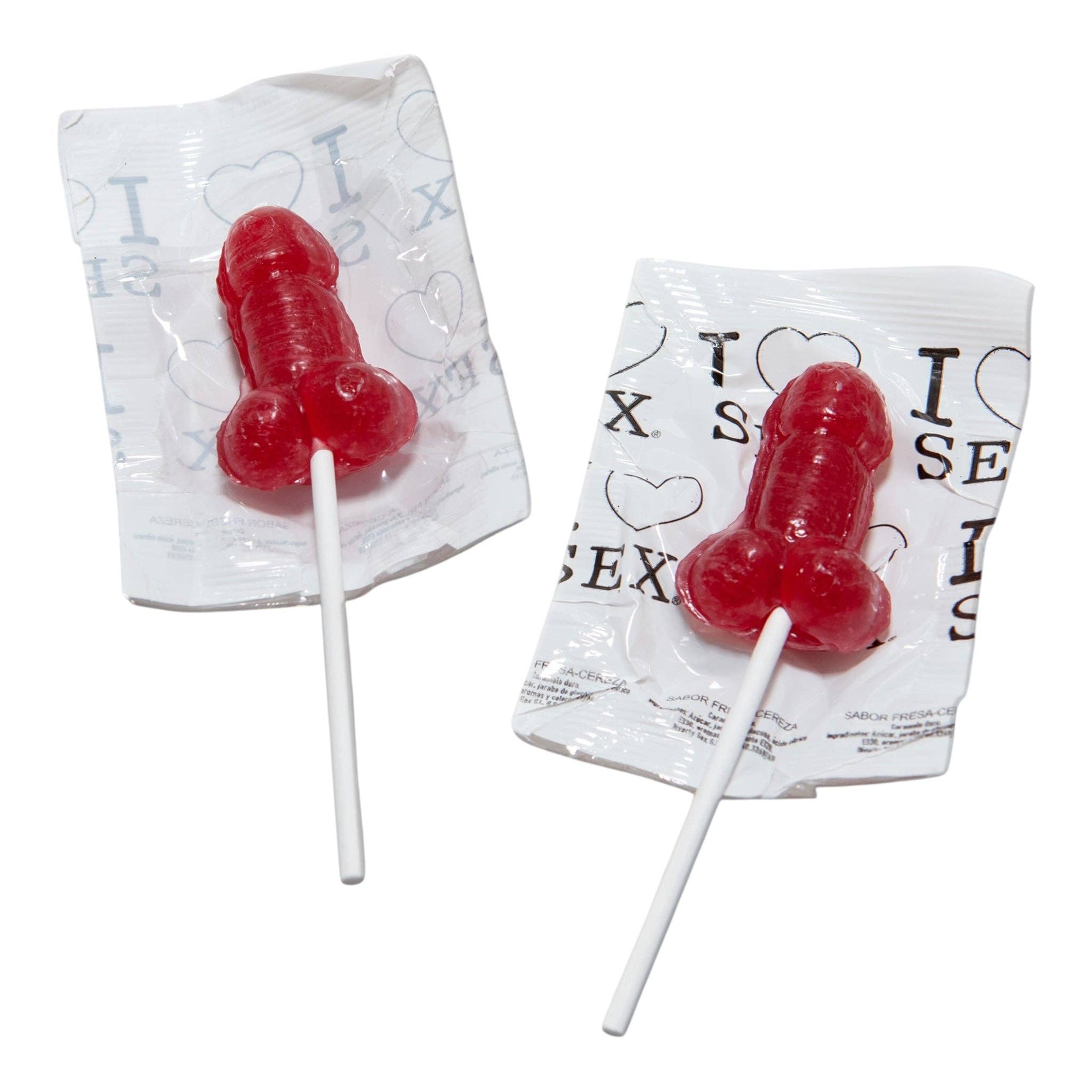 Kinky Pleasure - Vente Sucettes - Sucette en forme de pénis saveur cerise rouge - Kinky Pleasure DS0273