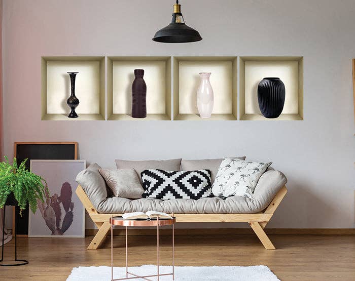 Mi Alma LLC – wholesale Wall Accent – 3D Niche Wall Art Decals - Set Of 4 | Easy To Apply, Stunning Decorative Stickers For Home And Office2