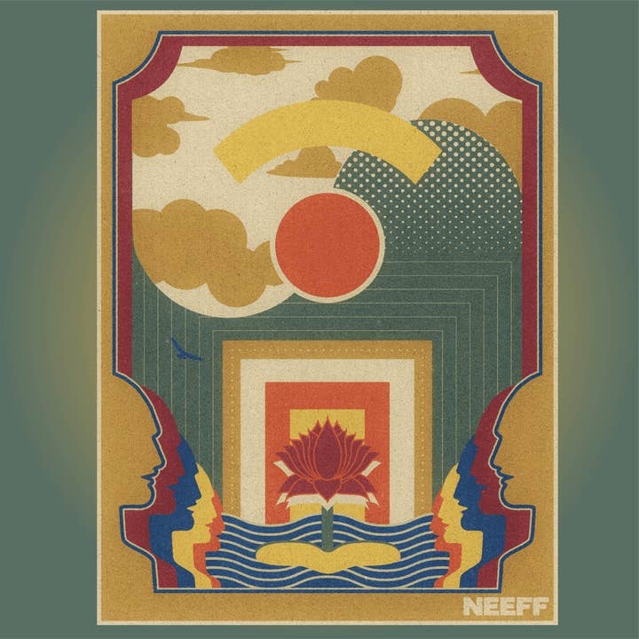 Lotus | Stampa ad acquerello per la vendita all'ingrosso da parte di Neeff