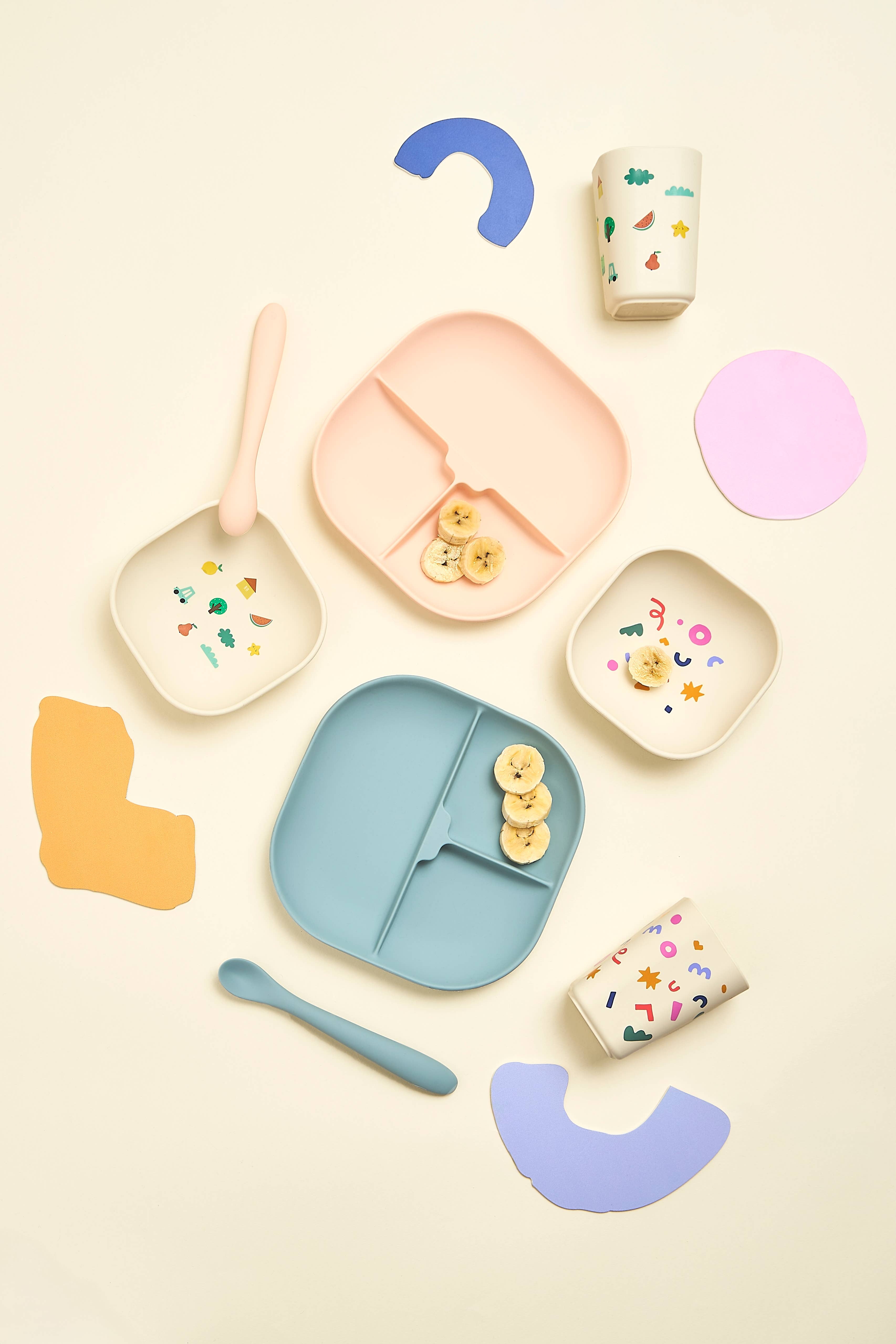 the cotton cloud - Vente Set de vaisselle – bébé - Set de vaisselle en silicone7