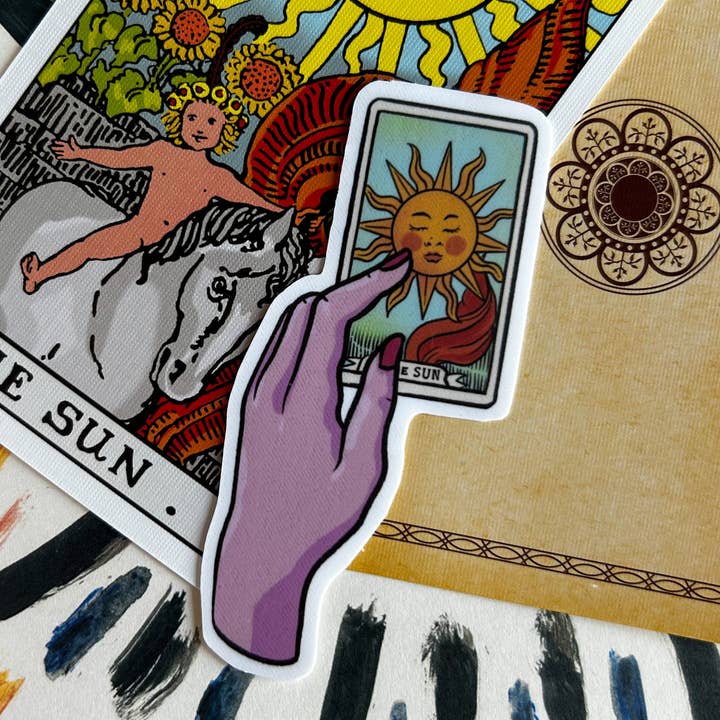 Solen Tarot Card Sticker for engroshandel hos Lunar Splendor
