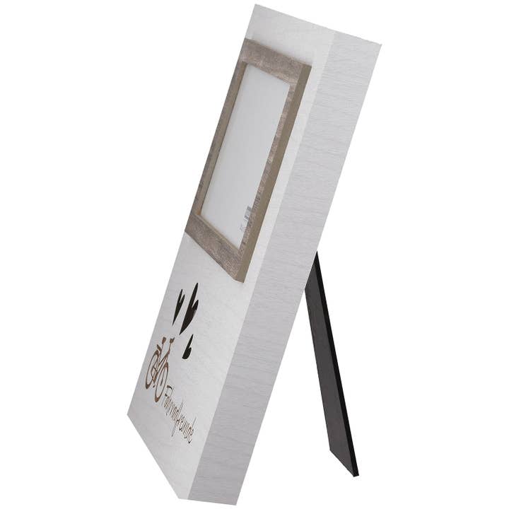 Photo frame (LED) rectangular bicycle love white H. 25 cm, PU 4 for wholesale on Faire4