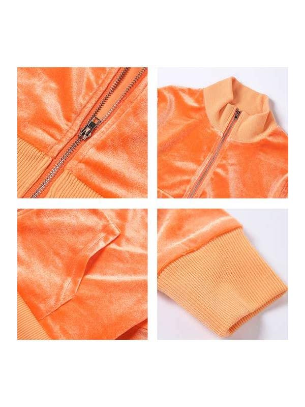 Queen Fashion – wholesale Top & skirt set – Women's – velour jacket tracksuit set17