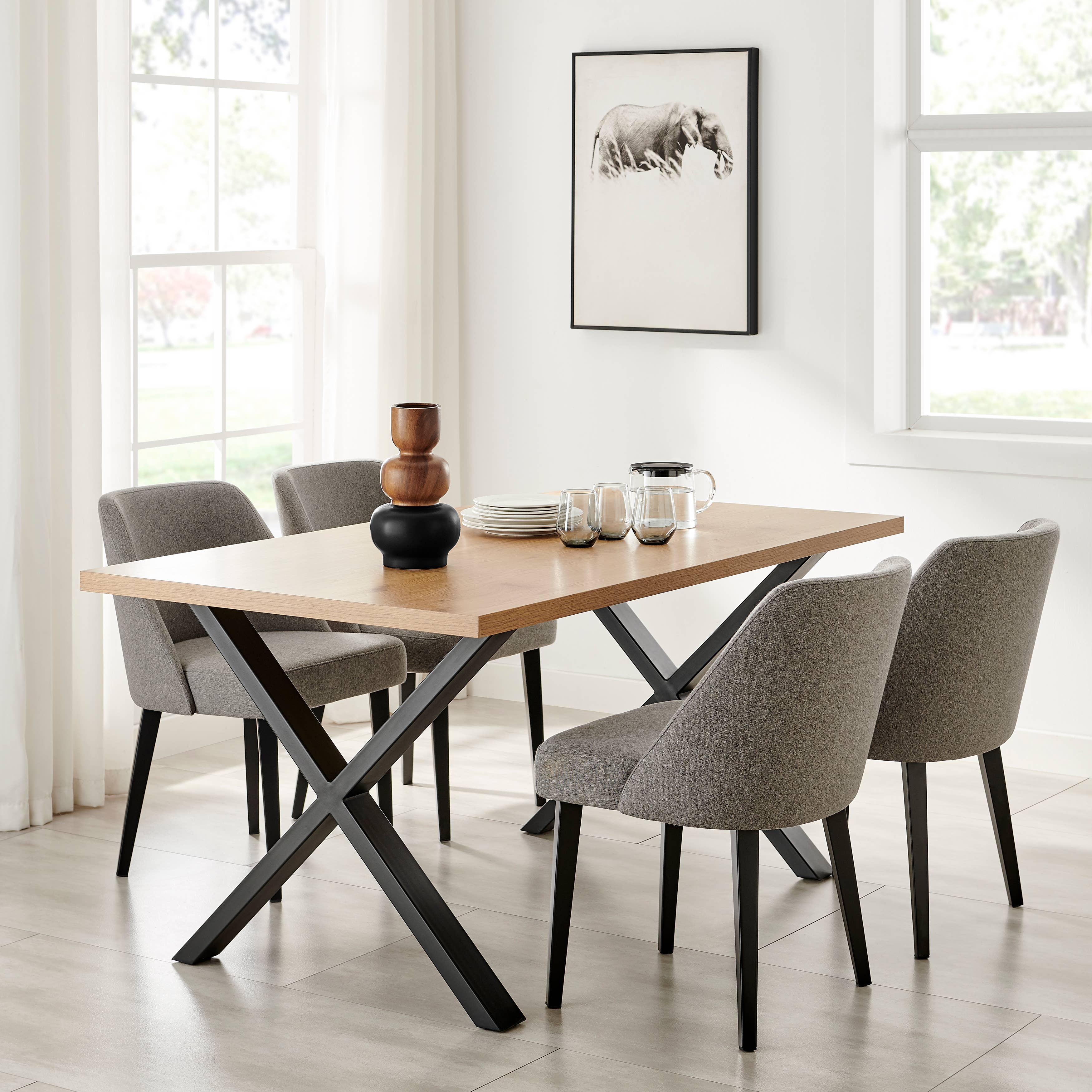 Danya B – wholesale Vase – Milo Trinnet 3 Tier Stack Two Tone Vase Black and Walnut16