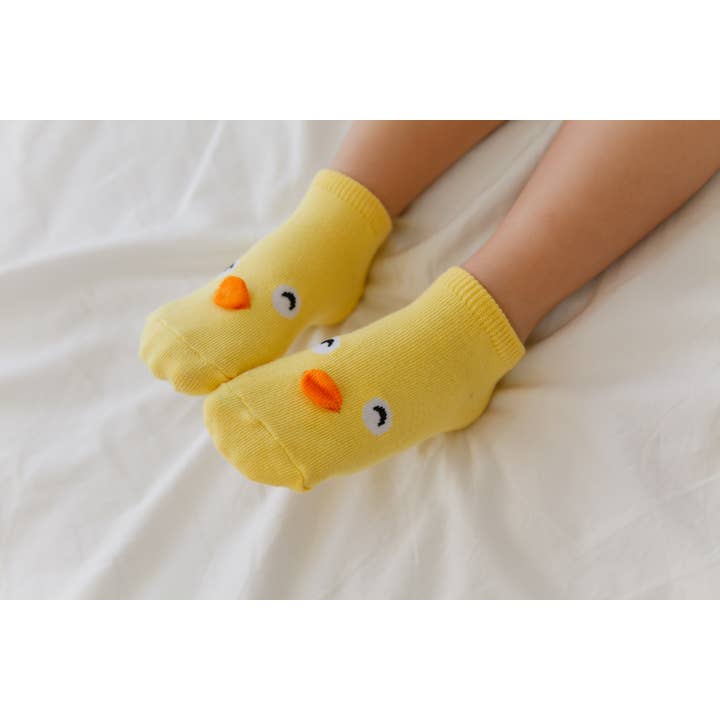 Yellow Chicky Animal Character Socks for wholesale on Faire3