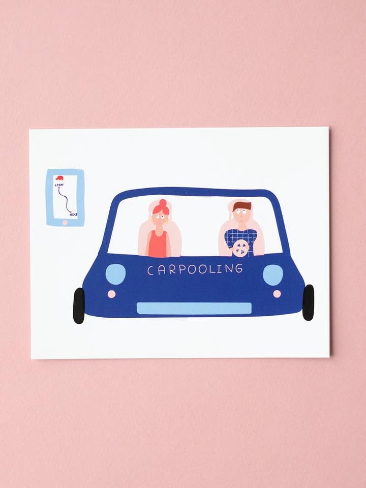 Carpool Card for wholesale by The Little Whale
