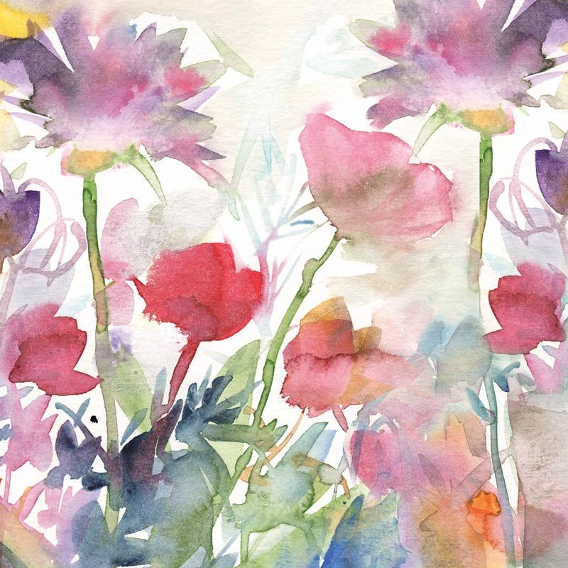 Diana Fegredo Studio - Wholesale Everyday Greeting Card - Dancing Pinks Greetings Card1