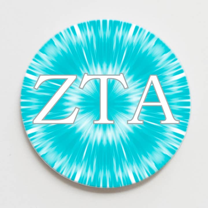 Zeta Tau Alpha Groovy Greek Button - 3.00 inch for wholesale by Good Vibez Collegiate