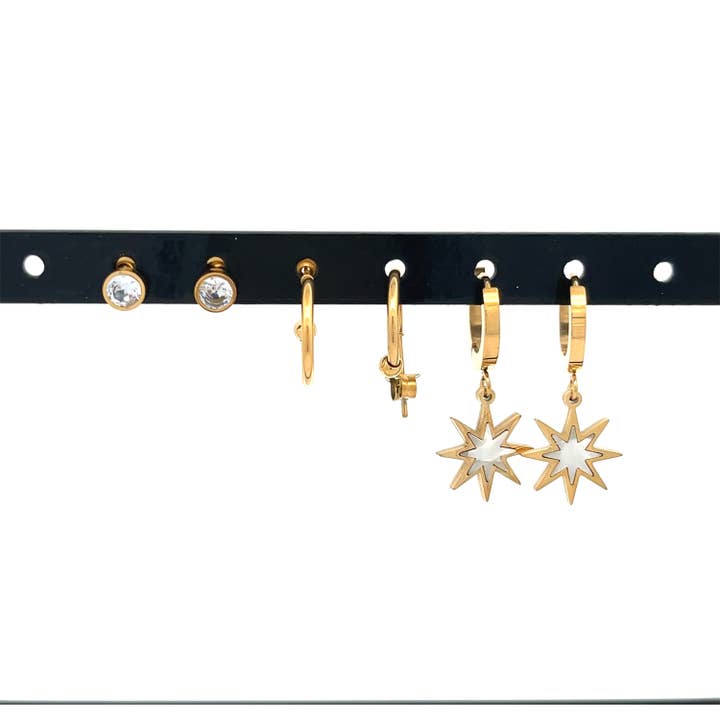 Set Of 6 Earrings - DH2272D372 for wholesale by AMORINO SRL