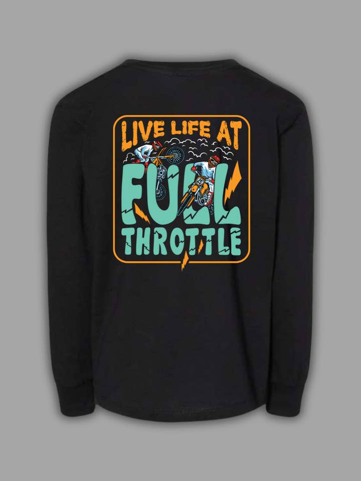 Komplete Kaos - Wholesale Screen-printed t-shirt – Kids - Full Throttle Long Sleeve