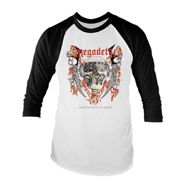 Megadeth - Killing Is My Business - Raglan for wholesale by Manic Merch