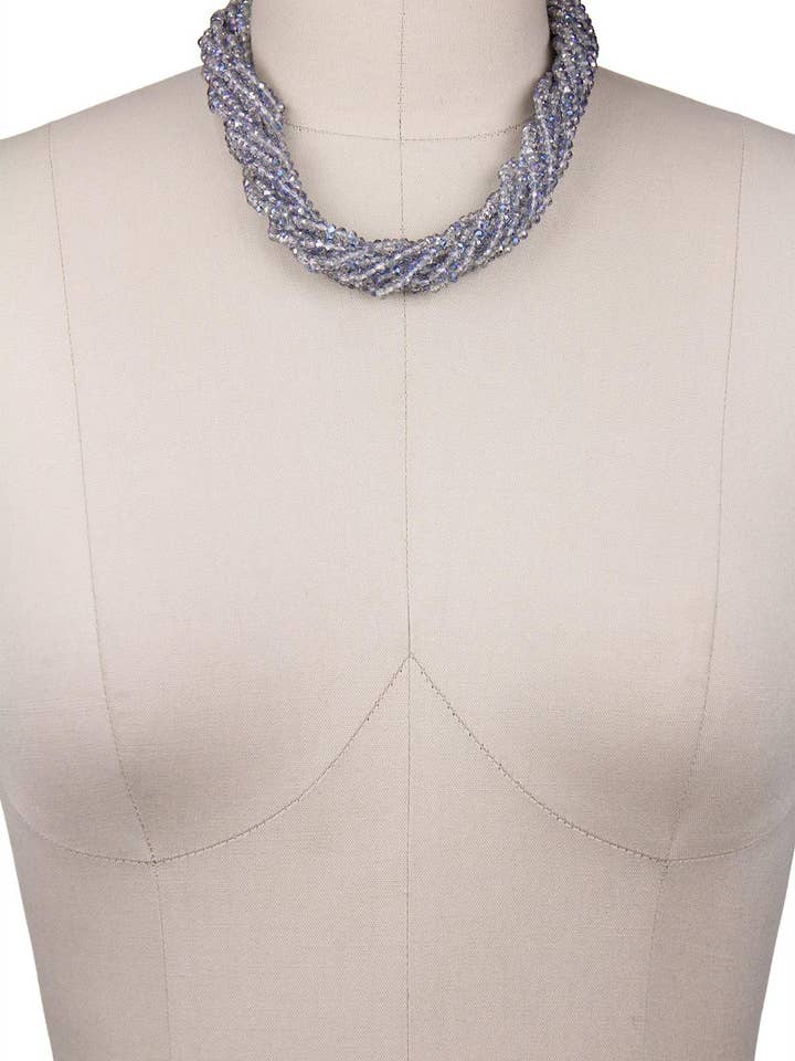 Multi Strand Short Crystal Necklace for wholesale by Veroma Gifts