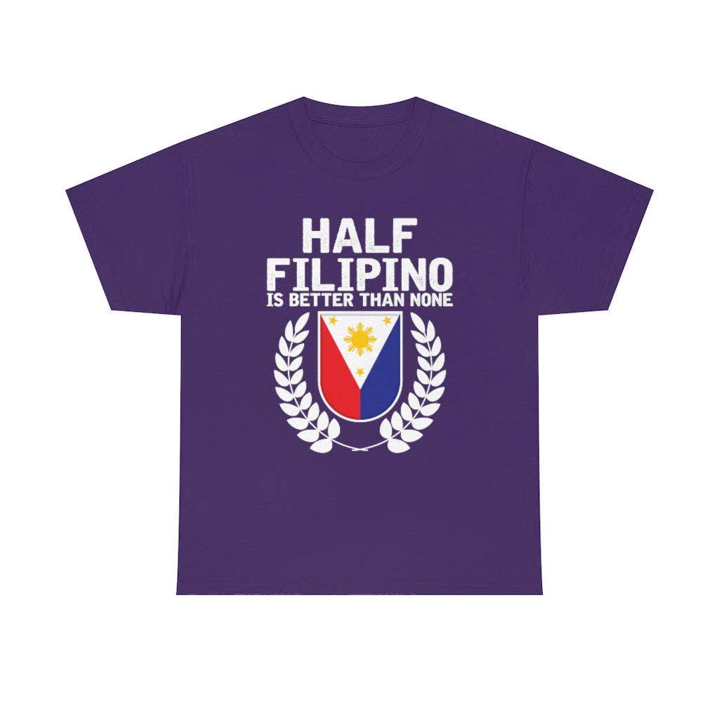 Teegarb LLC - Vendita all'ingrosso Maglietta serigrafata - Donna - Novità: mezzo filippino è meglio di niente, amante del Pinoy Pride, esilarante slang filippino, entusiasta del nazionalismo47
