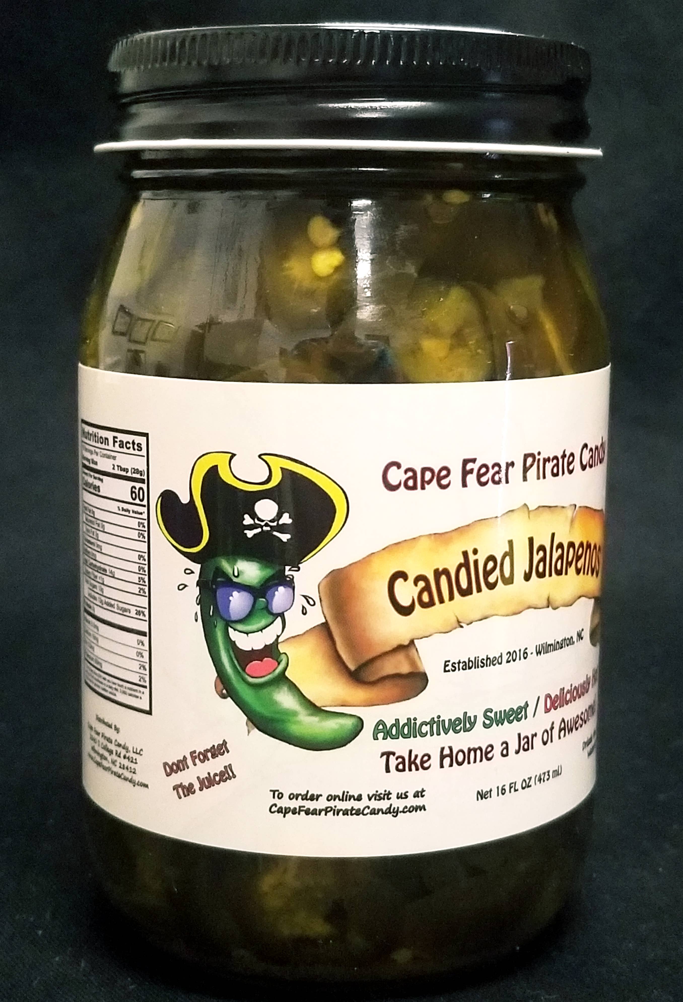 Cape Fear Pirate Candy, LLC - Wholesale Pickled Vegetables - Candied Jalapenos1
