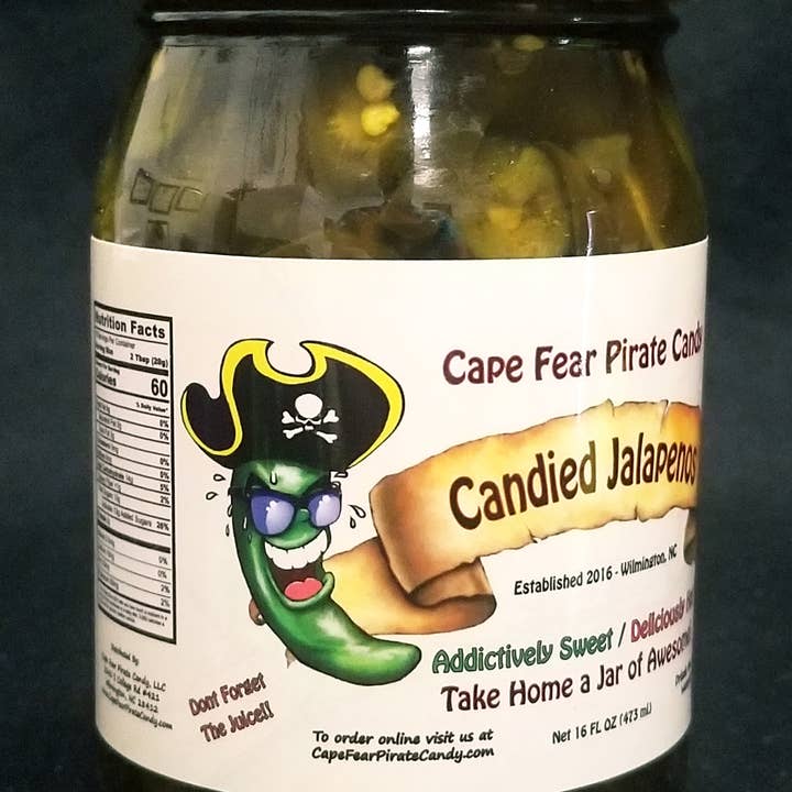 Cape Fear Pirate Candy, LLC - Wholesale Pickled Vegetables - Candied Jalapenos1