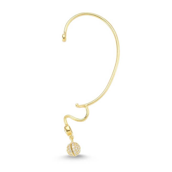 Aretes de plata con forma de bola en forma de gota de Zoey para venta al por mayor de Amorium