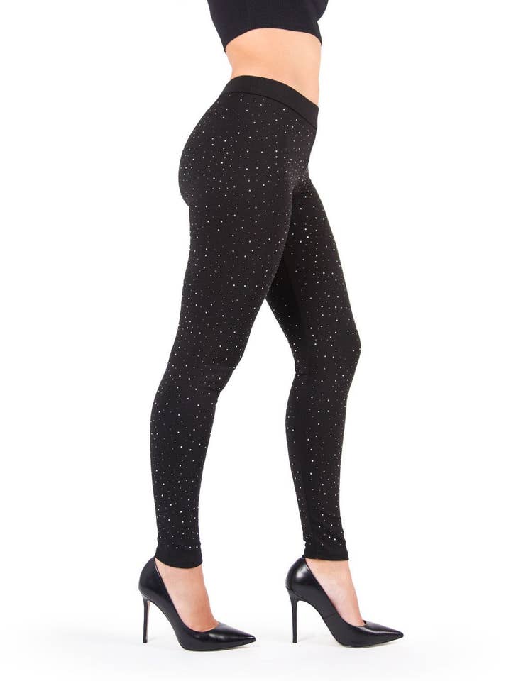 MeMoi Endless Sky Studded Leggings for wholesale by Infinity Classics International Inc.