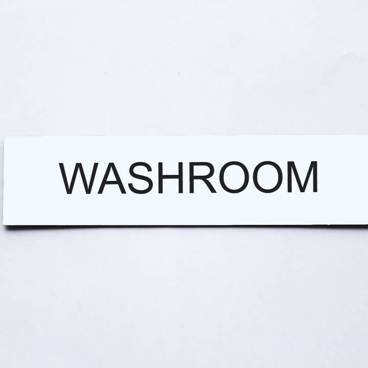 The Laundry Room Shop - Wholesale Muurdecoratie met tekst - Gepersonaliseerd gegraveerd Lamacoïd plastic bord - kantoor, badkamer, servicekamer, adres, slaapzaal, bureau, meerdere maten - past op houders6