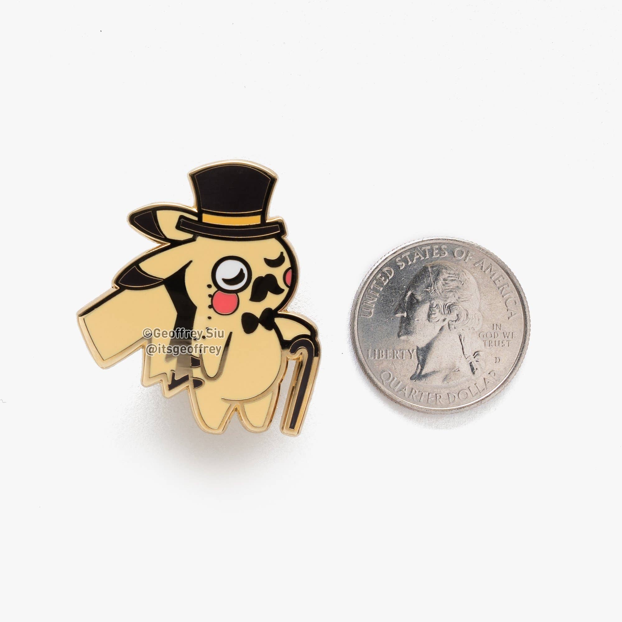 Geoffrey Siu Art LLC - Wholesale Lapel Pin/Button - Piquitechu Pin (1.5")3