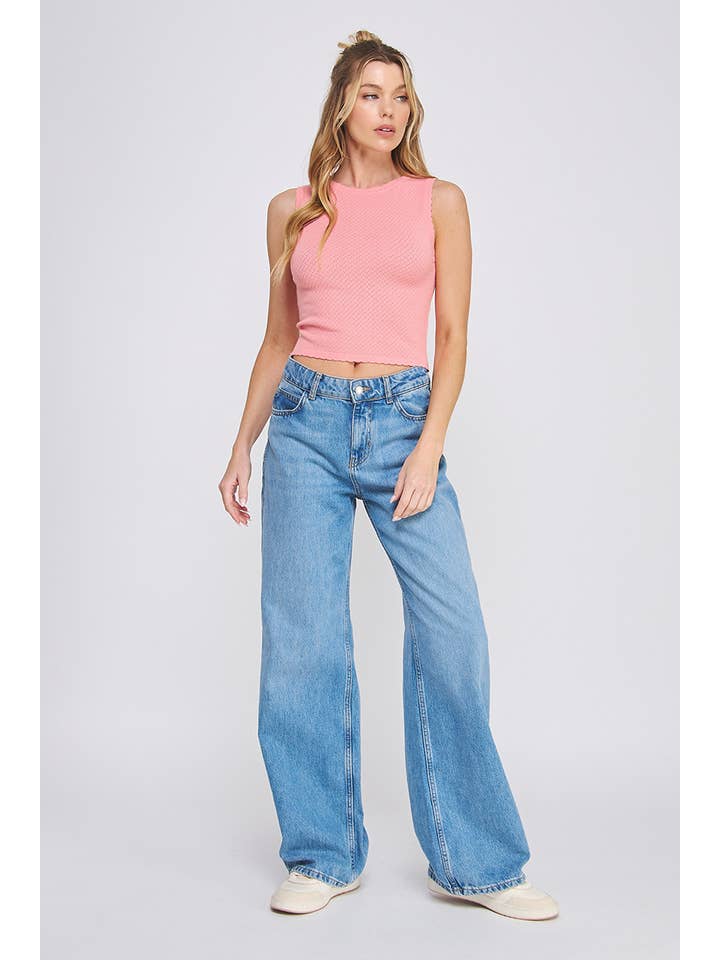 Allie Rose - Wholesale Tank Top - Women's - Soft Fine Gauge Delicate Pointell Tank11