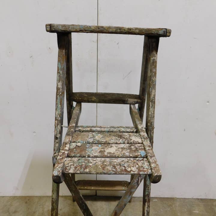 My Amigos Imports - Wholesale Free Standing Shelf - Vintage Wooden Ladder-#13-Great Display-19x36Dx57H inches11