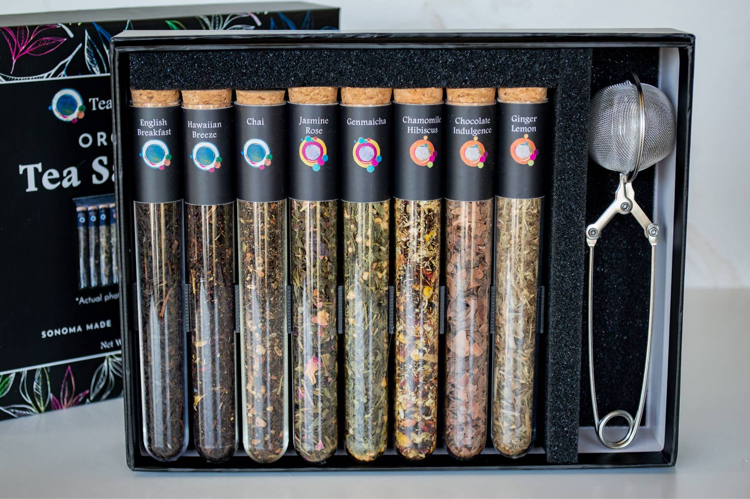 Tea & Trumpets - Wholesale Tea Set - Organic Tea Sampler Gift Set with Infuser1