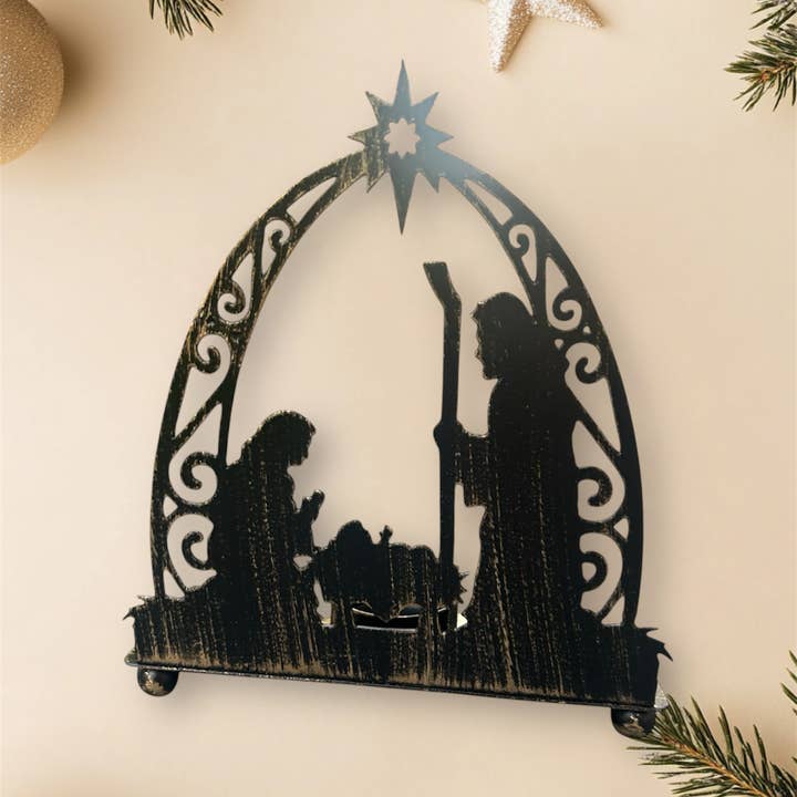 Hopes Unlimited - Wholesale Candle Holder - Nativity Scene Candle Holder II1