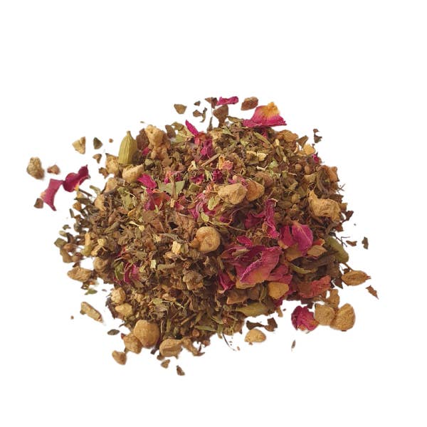 Bulk Organic Tulsi Rose Chai for wholesale by Chai Tea