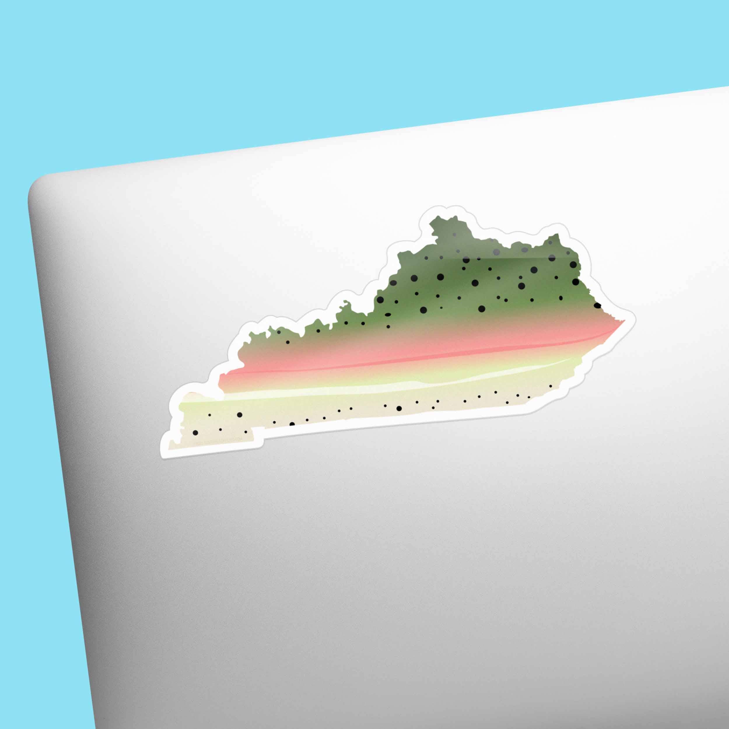 Sentinel Supply – wholesale Sticker – Rainbow Trout Kentucky Sticker, Fly Fishing Decal3