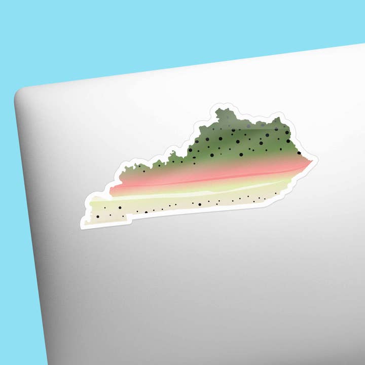 Sentinel Supply – wholesale Sticker – Rainbow Trout Kentucky Sticker, Fly Fishing Decal3