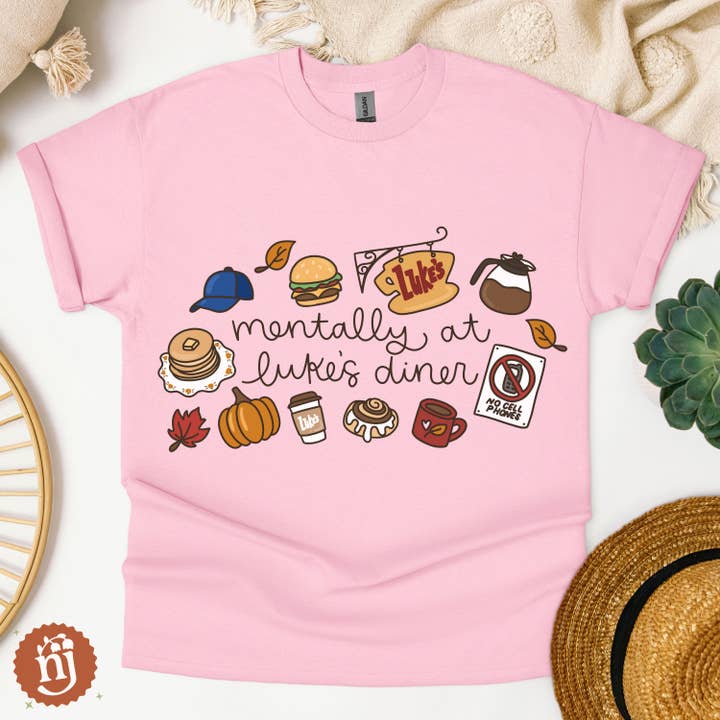 Nearly June Design Co - Wholesale T-Shirt (Graphic) - Unisex - Gilmore Girls Mentally at Luke's Diner T-Shirt4