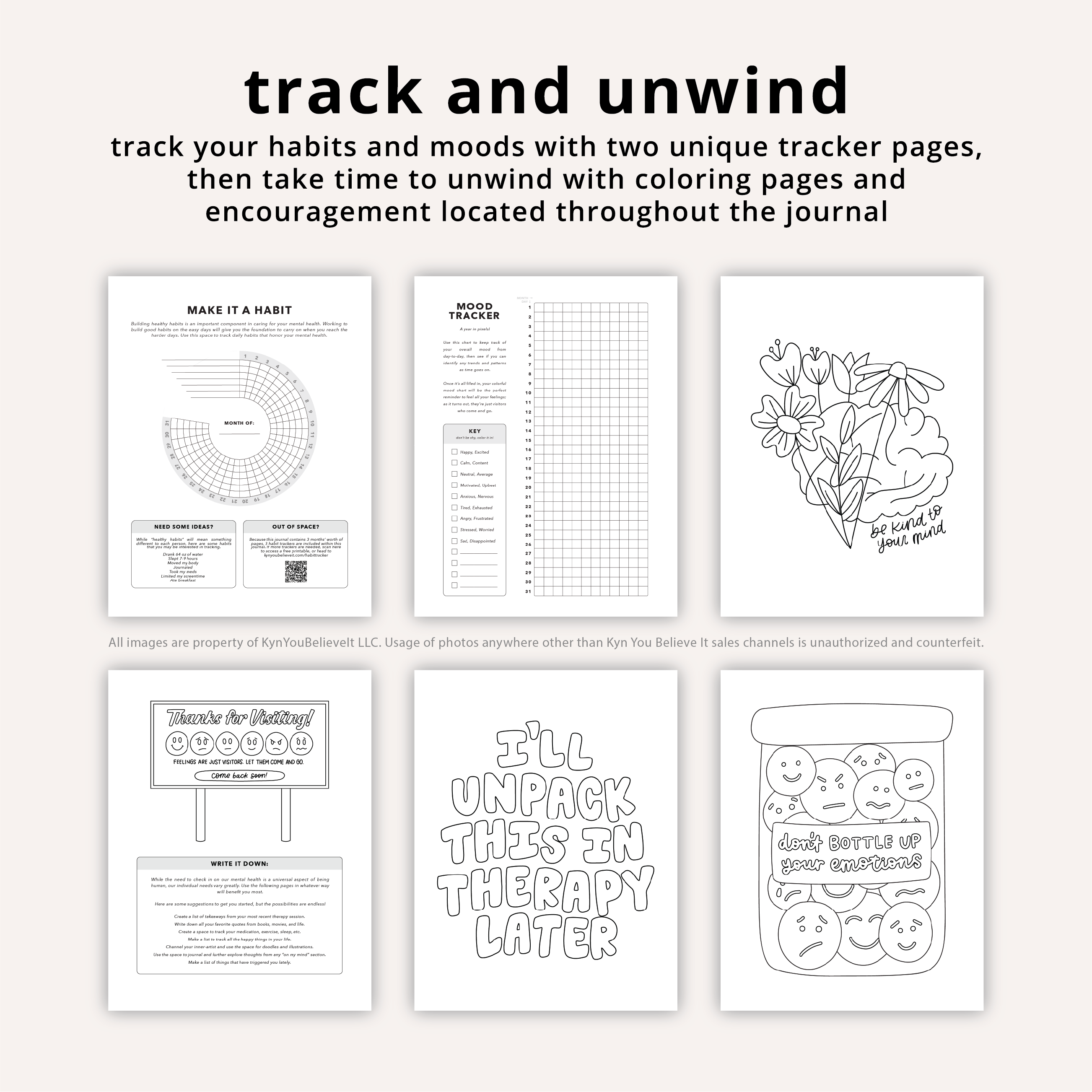 Kyn You Believe It - Wholesale Journal/Diary - Silly Little Mental Health Journal10