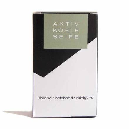 jabón de carbón activado, 100 g (sin aceite de palma) para venta al por mayor de Seifen-Shop