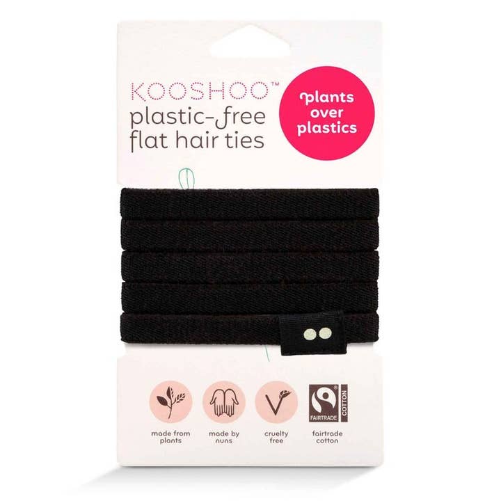 ecoLiving - Wholesale Hair tie - KOOSHOO Plastic Free Hair Ties - 5 packs5