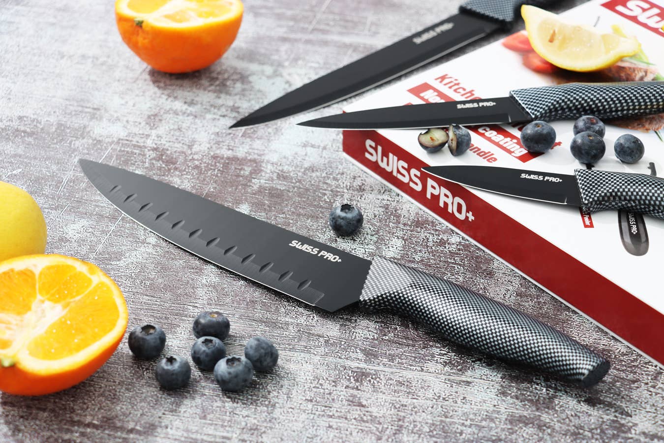 Swiss Pro+ - Wholesale Knife Set - 6 PCS Kitchen Knife set Carbon10