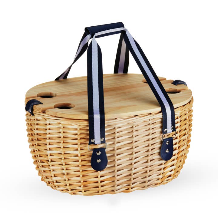 Twine - Wholesale Picnic Basket - Central Park Willow Picnic Basket Set for Four