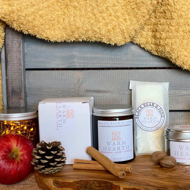 Black Bear & Pine – wholesale Jar/filled candle – Warm Hearth7