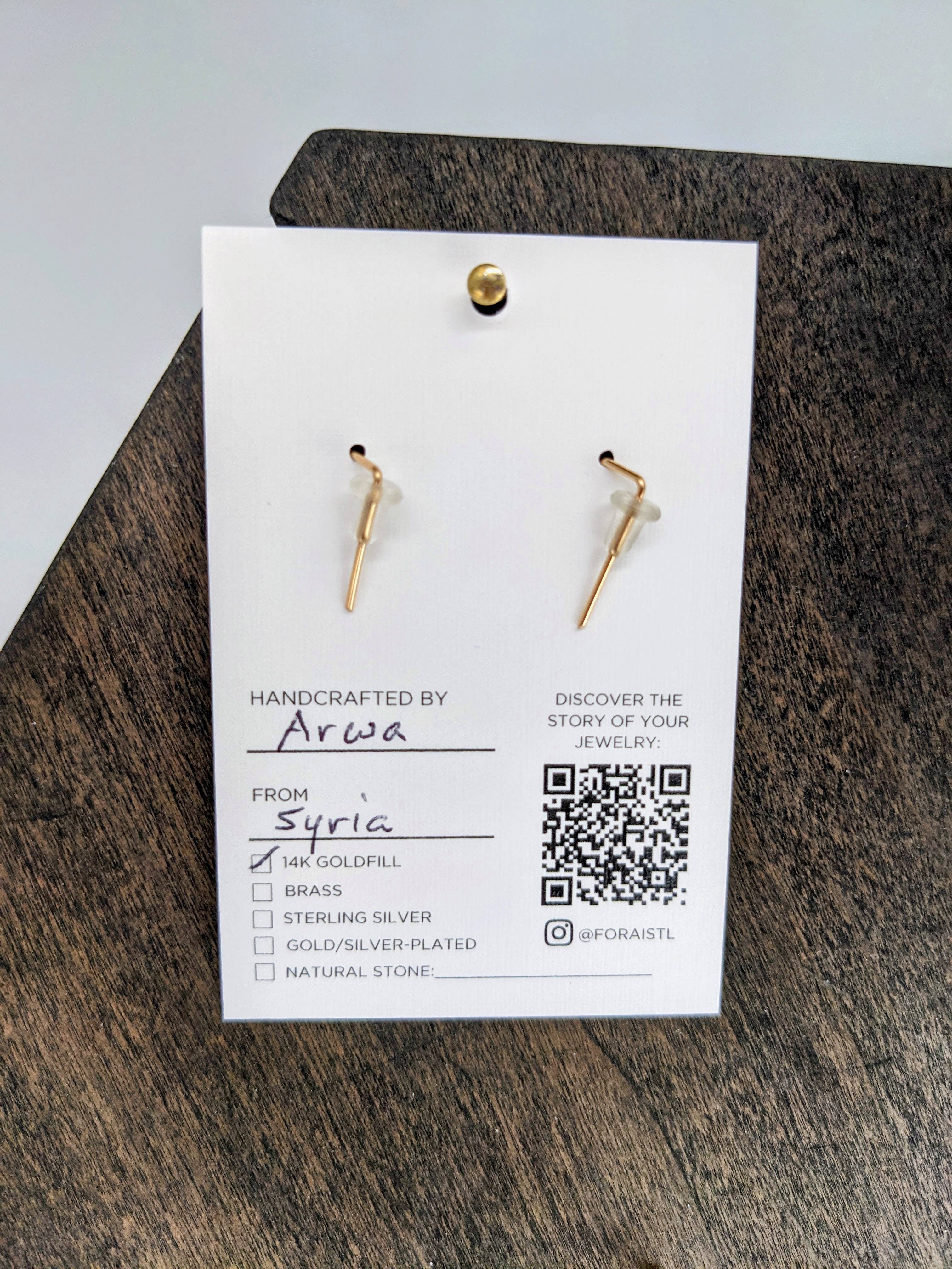 Forai - Wholesale Dangle Earrings - Zun Zuun Threader Earrings in 14k Gold Filled5