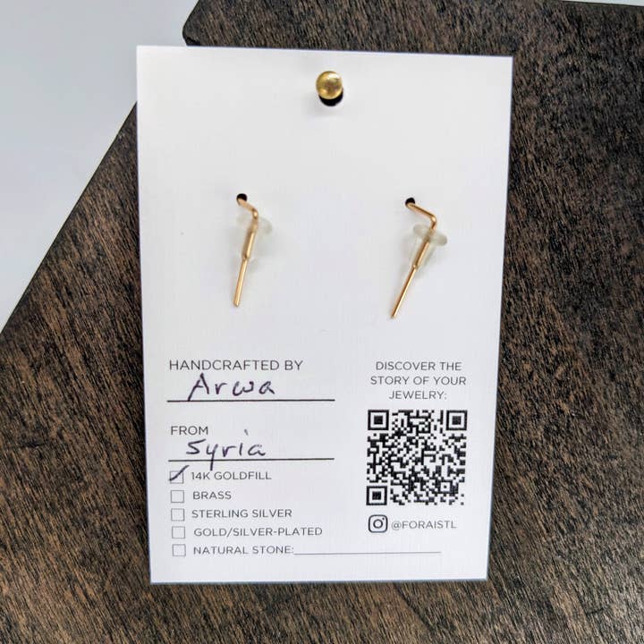 Forai - Wholesale Dangle Earrings - Zun Zuun Threader Earrings in 14k Gold Filled5